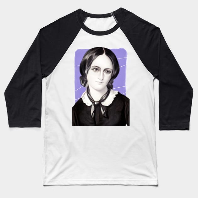 English Novelist Anne Bronte illustration Baseball T-Shirt by Litstoy 